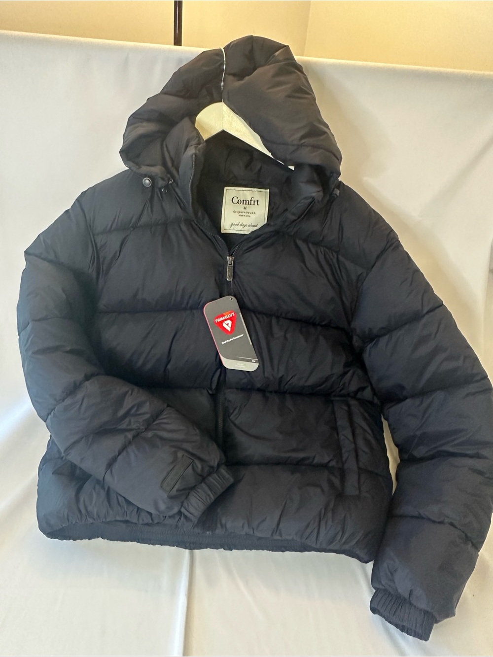 Comfrt Unisex Size Medium Puffer Jacket/Black/Medium/Nwt/Msrp $150